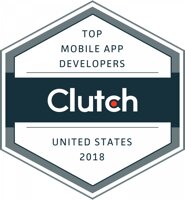 Clutch Award for top mobile app devs 2018